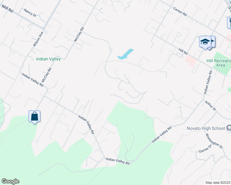 map of restaurants, bars, coffee shops, grocery stores, and more near 459 Ridge Road in Novato