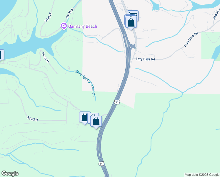 map of restaurants, bars, coffee shops, grocery stores, and more near 6605 Osage Beach Parkway in Osage Beach