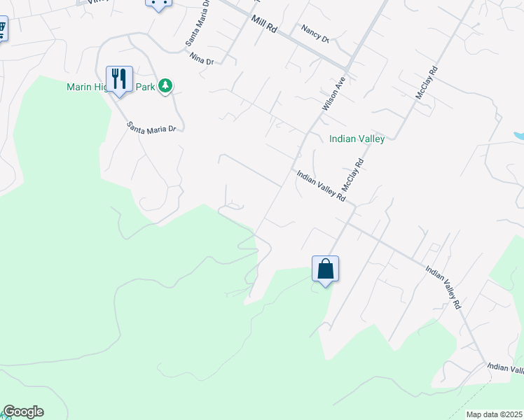 map of restaurants, bars, coffee shops, grocery stores, and more near 475 Wilson Avenue in Novato