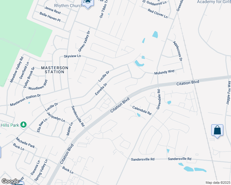 map of restaurants, bars, coffee shops, grocery stores, and more near 2701 Magnolia Springs Drive in Lexington