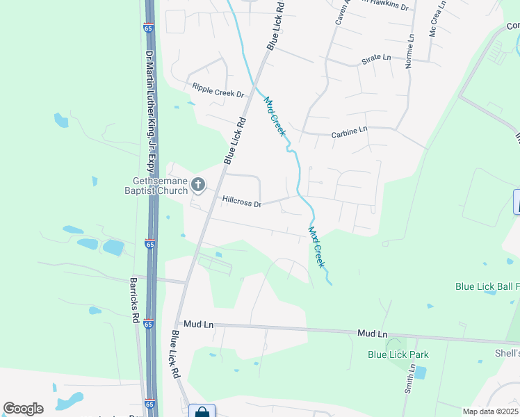 map of restaurants, bars, coffee shops, grocery stores, and more near 3707 Susan Lane in Louisville