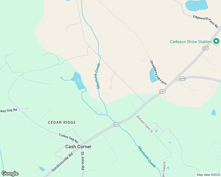 map of restaurants, bars, coffee shops, grocery stores, and more near 6575 Rockview Lane in Gordonsville