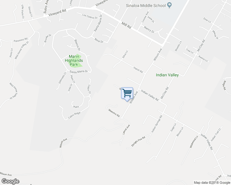 map of restaurants, bars, coffee shops, grocery stores, and more near 485 Wilson Avenue in Novato