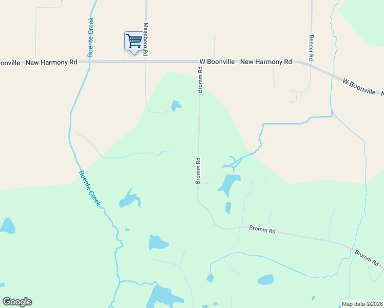map of restaurants, bars, coffee shops, grocery stores, and more near 4310 Bromm Road in Evansville
