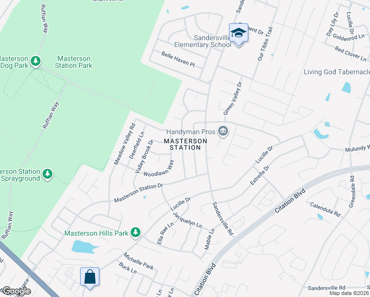 map of restaurants, bars, coffee shops, grocery stores, and more near 425 Skyview Lane in Lexington