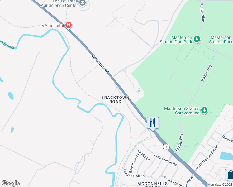 map of restaurants, bars, coffee shops, grocery stores, and more near 3298 Leestown Road in Lexington