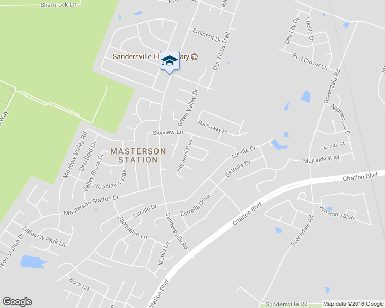 map of restaurants, bars, coffee shops, grocery stores, and more near 720 Kenova Trce in Lexington