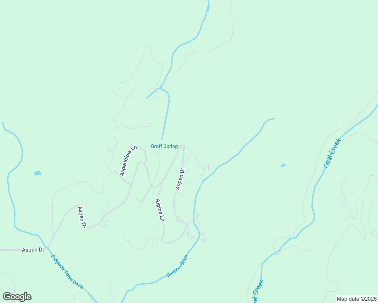 map of restaurants, bars, coffee shops, grocery stores, and more near Valley View Road in Ridgway