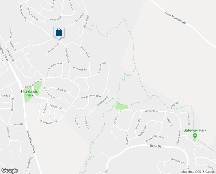 map of restaurants, bars, coffee shops, grocery stores, and more near 270 Windsor Way in Vallejo