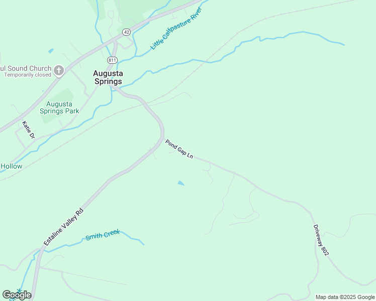 map of restaurants, bars, coffee shops, grocery stores, and more near 60 Pond Gap Lane in Craigsville