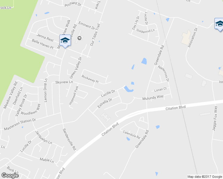 map of restaurants, bars, coffee shops, grocery stores, and more near 681 Lucille Drive in Lexington