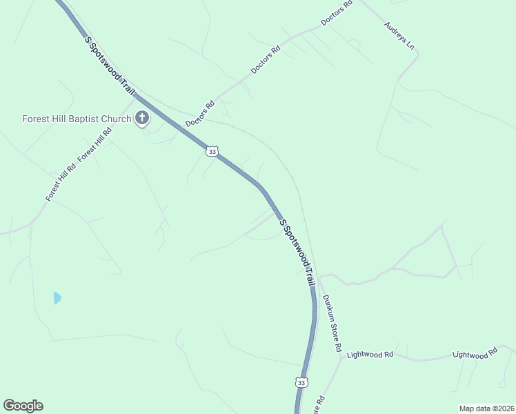 map of restaurants, bars, coffee shops, grocery stores, and more near 3970 South Spotswood Trail in Gordonsville