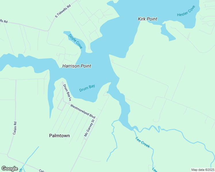 map of restaurants, bars, coffee shops, grocery stores, and more near 1677 Drum Bay Road in Hague