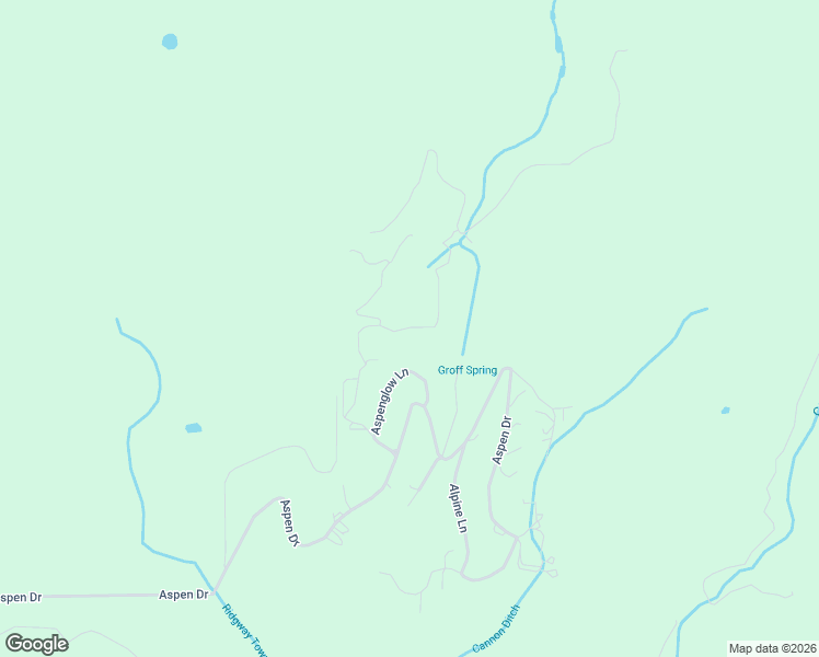 map of restaurants, bars, coffee shops, grocery stores, and more near 44 Spruce Lane in Ridgway