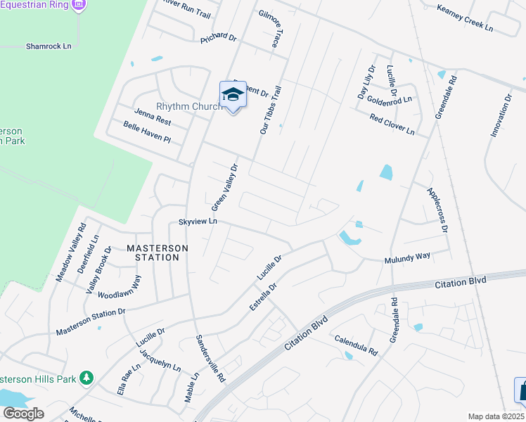 map of restaurants, bars, coffee shops, grocery stores, and more near 2589 Rockaway Place in Lexington