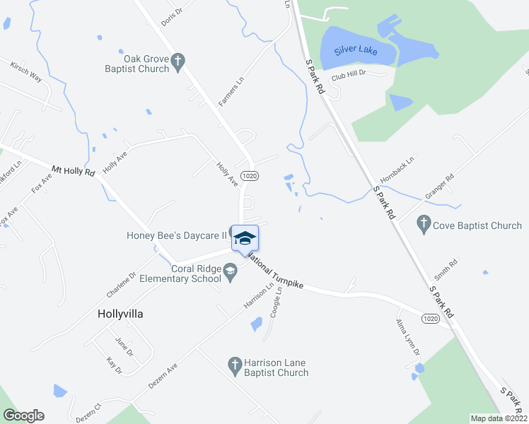 map of restaurants, bars, coffee shops, grocery stores, and more near 10411 National Turnpike in Louisville