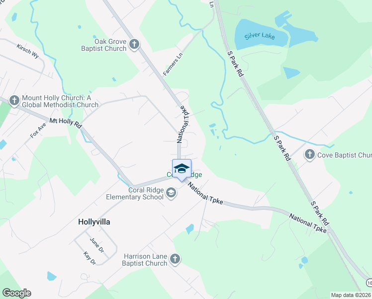 map of restaurants, bars, coffee shops, grocery stores, and more near 10411 National Turnpike in Louisville