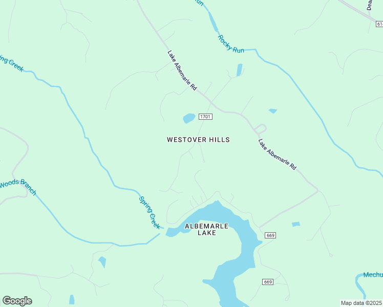 map of restaurants, bars, coffee shops, grocery stores, and more near 2275 Westover Drive in Charlottesville