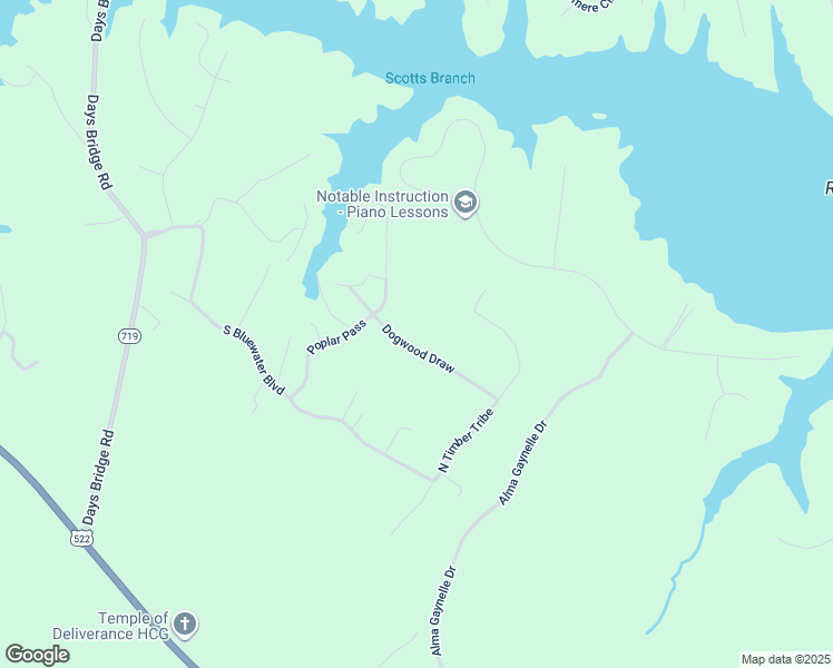 map of restaurants, bars, coffee shops, grocery stores, and more near 222 Dogwood Draw in Mineral