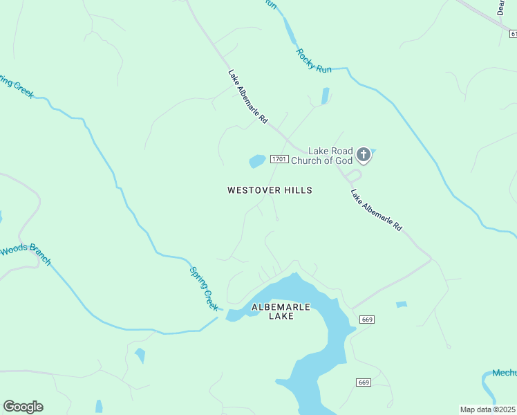 map of restaurants, bars, coffee shops, grocery stores, and more near 2275 Westover Drive in Charlottesville