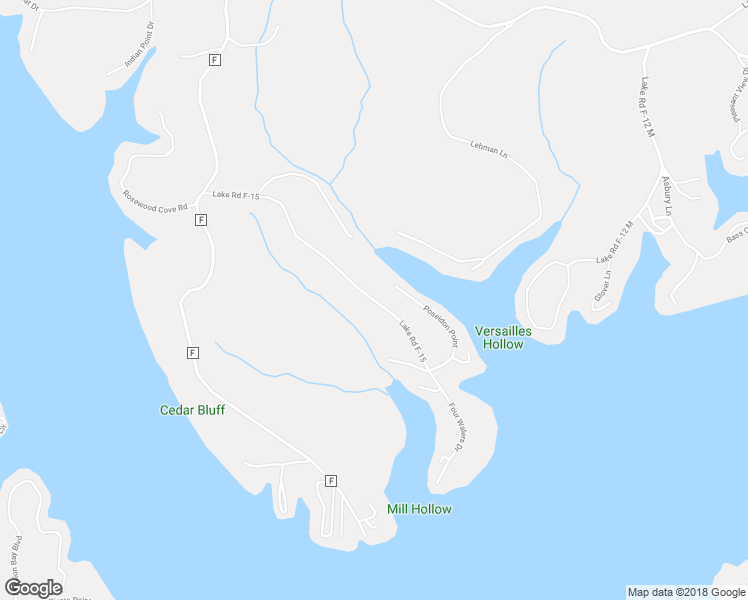 map of restaurants, bars, coffee shops, grocery stores, and more near Four Waters Drive in Sunrise Beach