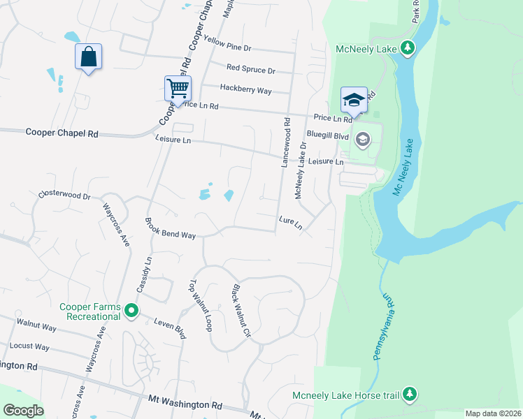 map of restaurants, bars, coffee shops, grocery stores, and more near 7009 Spring Vista Court in Louisville