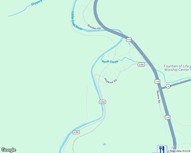 map of restaurants, bars, coffee shops, grocery stores, and more near Hopkins Road in Danville