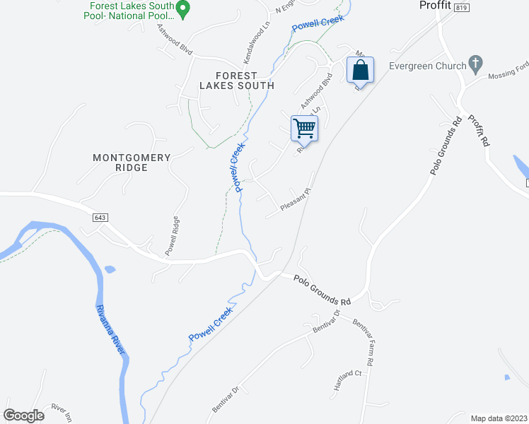 map of restaurants, bars, coffee shops, grocery stores, and more near 315 Pleasant Place in Charlottesville