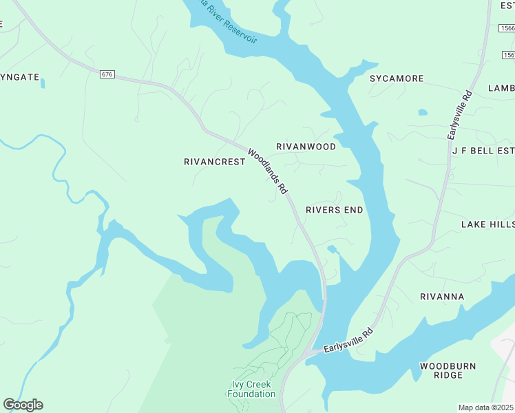 map of restaurants, bars, coffee shops, grocery stores, and more near 341 Woodlands Road in Charlottesville