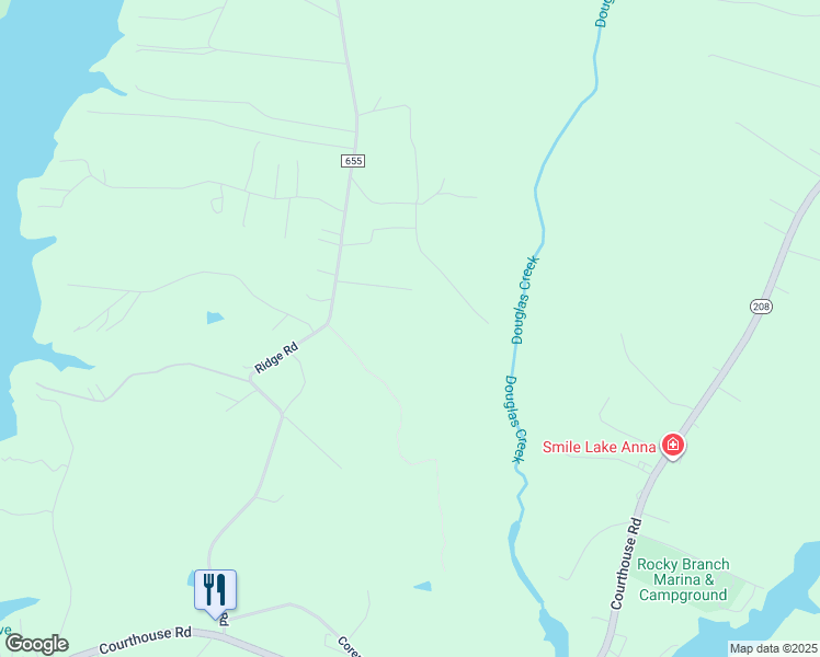 map of restaurants, bars, coffee shops, grocery stores, and more near 5031 Ridge Road in Spotsylvania Courthouse