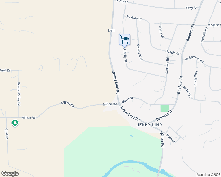 map of restaurants, bars, coffee shops, grocery stores, and more near 7715 Jenny Lind Road in Valley Springs