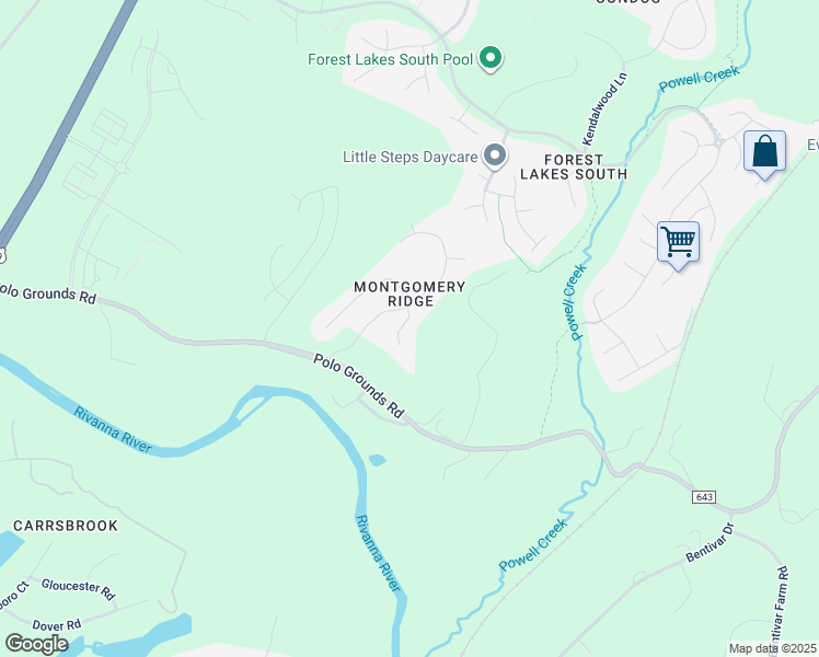 map of restaurants, bars, coffee shops, grocery stores, and more near 1823 Natali Lane in Charlottesville