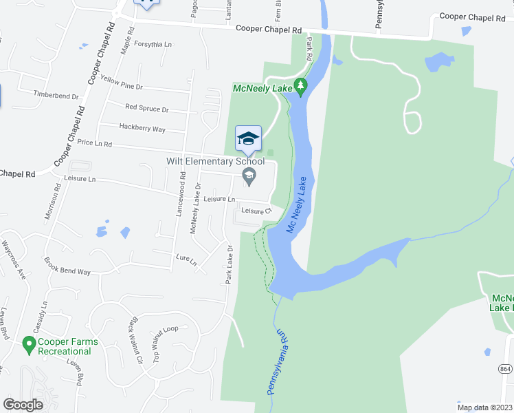 map of restaurants, bars, coffee shops, grocery stores, and more near 7000 Leisure Lane in Louisville