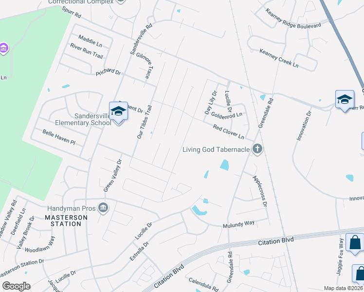 map of restaurants, bars, coffee shops, grocery stores, and more near 1451 Greendale Road in Lexington