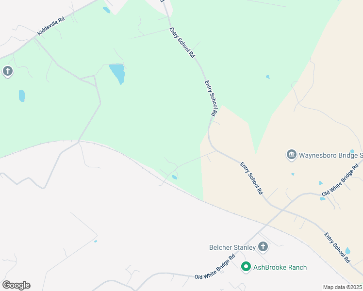 map of restaurants, bars, coffee shops, grocery stores, and more near 101 Wine Farm Lane in Waynesboro