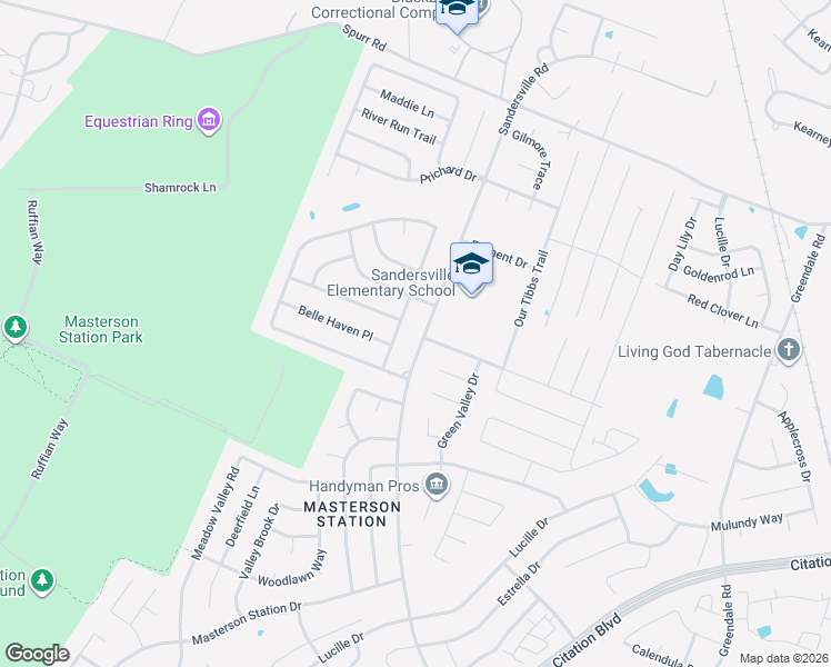 map of restaurants, bars, coffee shops, grocery stores, and more near 3160 Majestic View Walk in Lexington