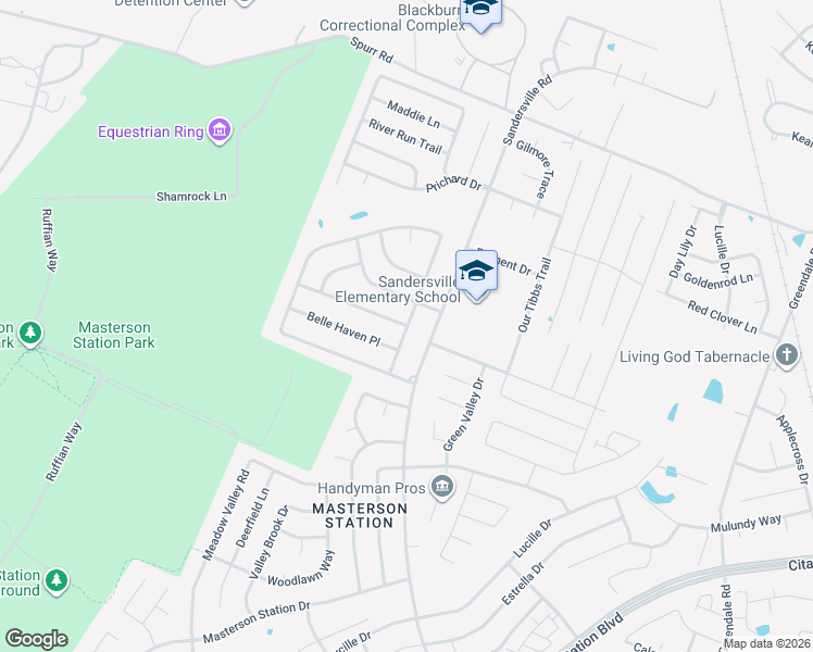 map of restaurants, bars, coffee shops, grocery stores, and more near 3145 Majestic View Walk in Lexington