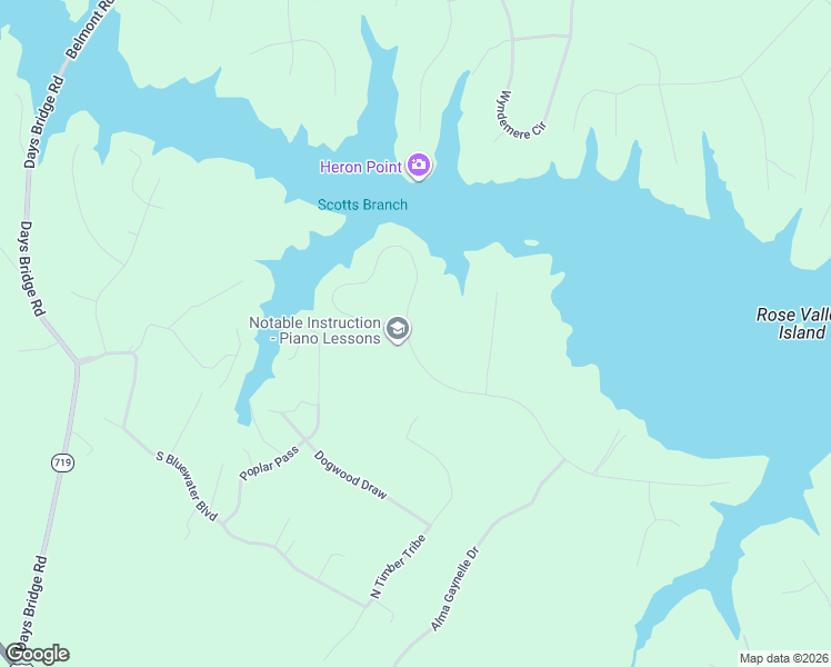 map of restaurants, bars, coffee shops, grocery stores, and more near 212 Sunset Loop in Mineral