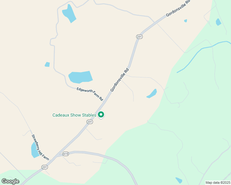 map of restaurants, bars, coffee shops, grocery stores, and more near 7149 Gordonsville Road in Gordonsville