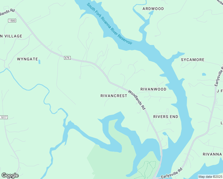 map of restaurants, bars, coffee shops, grocery stores, and more near 2400 Rivancrest Drive in Charlottesville