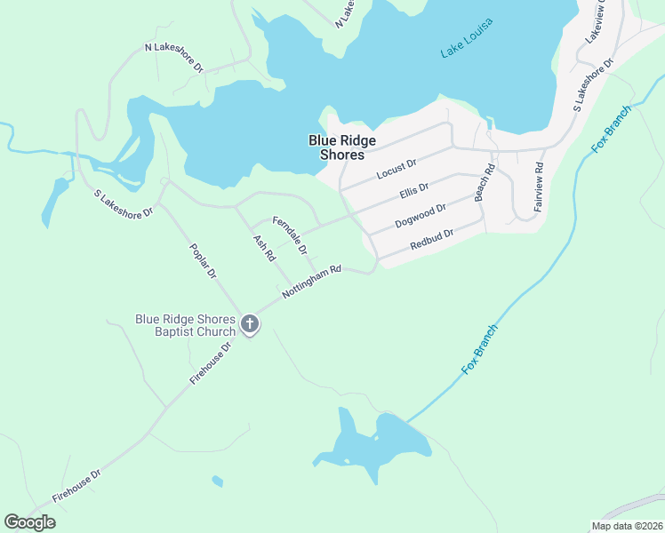 map of restaurants, bars, coffee shops, grocery stores, and more near 277 Nottingham Road in Louisa