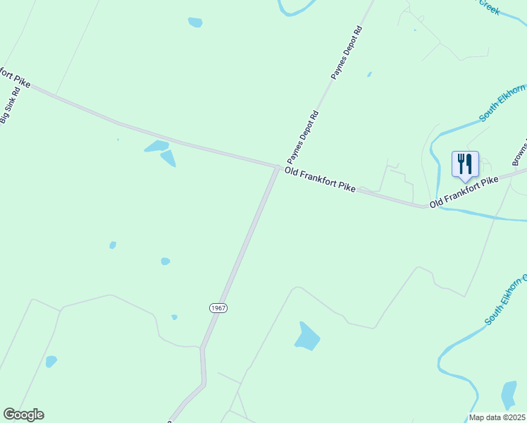 map of restaurants, bars, coffee shops, grocery stores, and more near 4333-4599 Pisgah Pike in Versailles