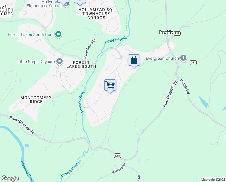 map of restaurants, bars, coffee shops, grocery stores, and more near 1155 Rustic Willow Ln in Charlottesville