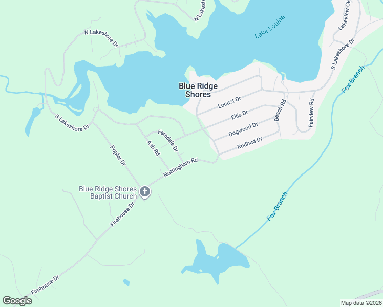 map of restaurants, bars, coffee shops, grocery stores, and more near 277 Nottingham Road in Louisa