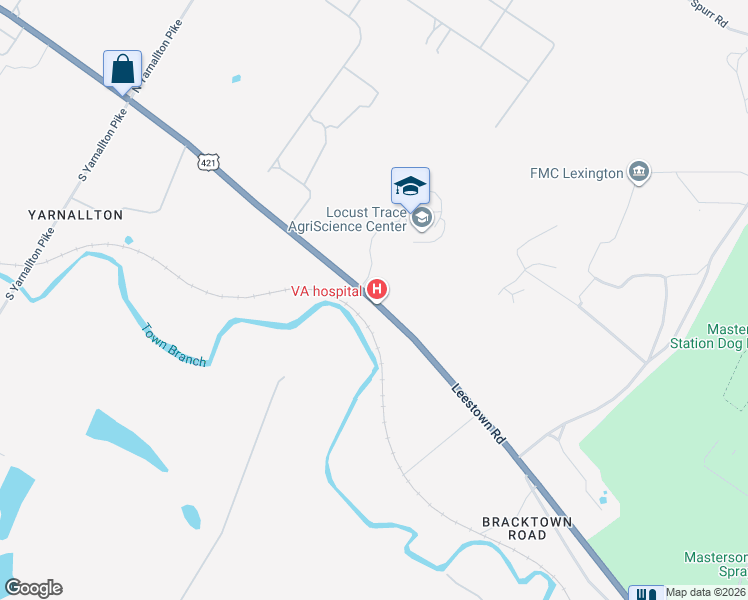 map of restaurants, bars, coffee shops, grocery stores, and more near 3801 Leestown Road in Lexington