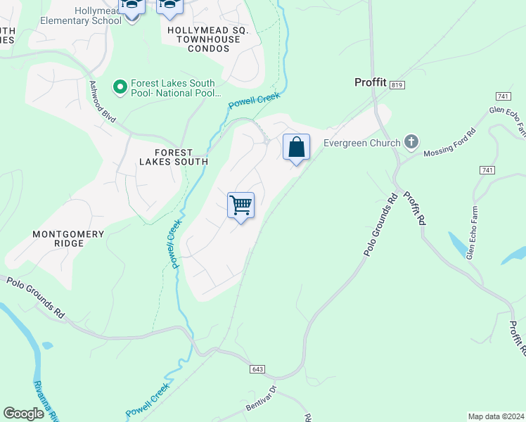 map of restaurants, bars, coffee shops, grocery stores, and more near 1069 Bristlecone Lane in Charlottesville