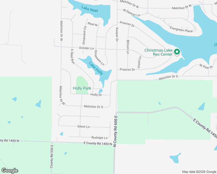 map of restaurants, bars, coffee shops, grocery stores, and more near 714 West Holly Drive in Santa Claus