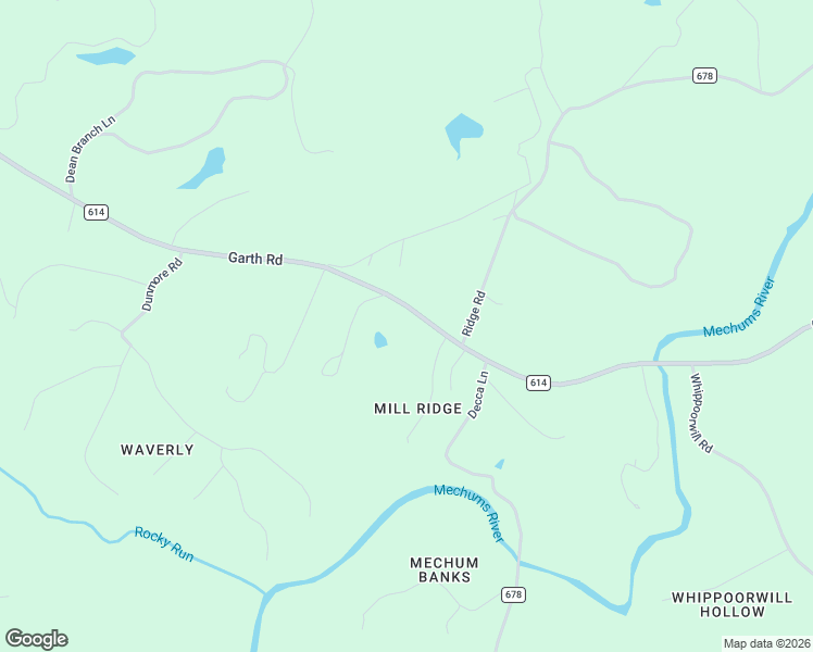 map of restaurants, bars, coffee shops, grocery stores, and more near 3221 State Route 614 in Charlottesville