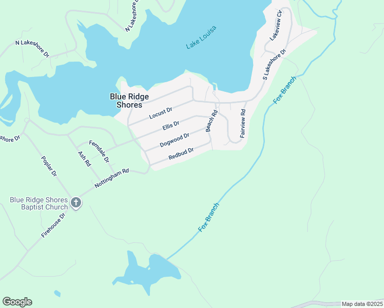 map of restaurants, bars, coffee shops, grocery stores, and more near 192 Redbud Drive in Louisa