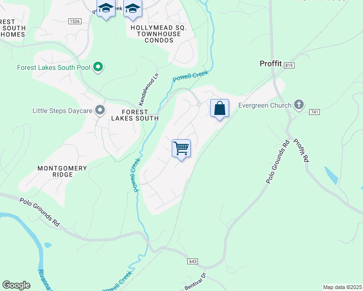 map of restaurants, bars, coffee shops, grocery stores, and more near 1136 Rustic Willow Lane in Charlottesville